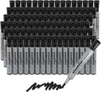 cloudriver Permanent Markers 96 Count, Chisel Tip, Premium Smear Proof Markers by cloudriver
