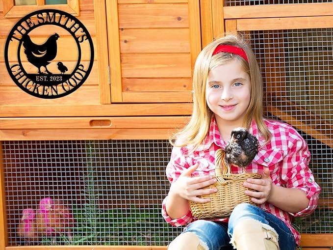 Personalized Metal Coop Sign, Custom Chicken Name Sign, Chicken Coop Decor - Image 6