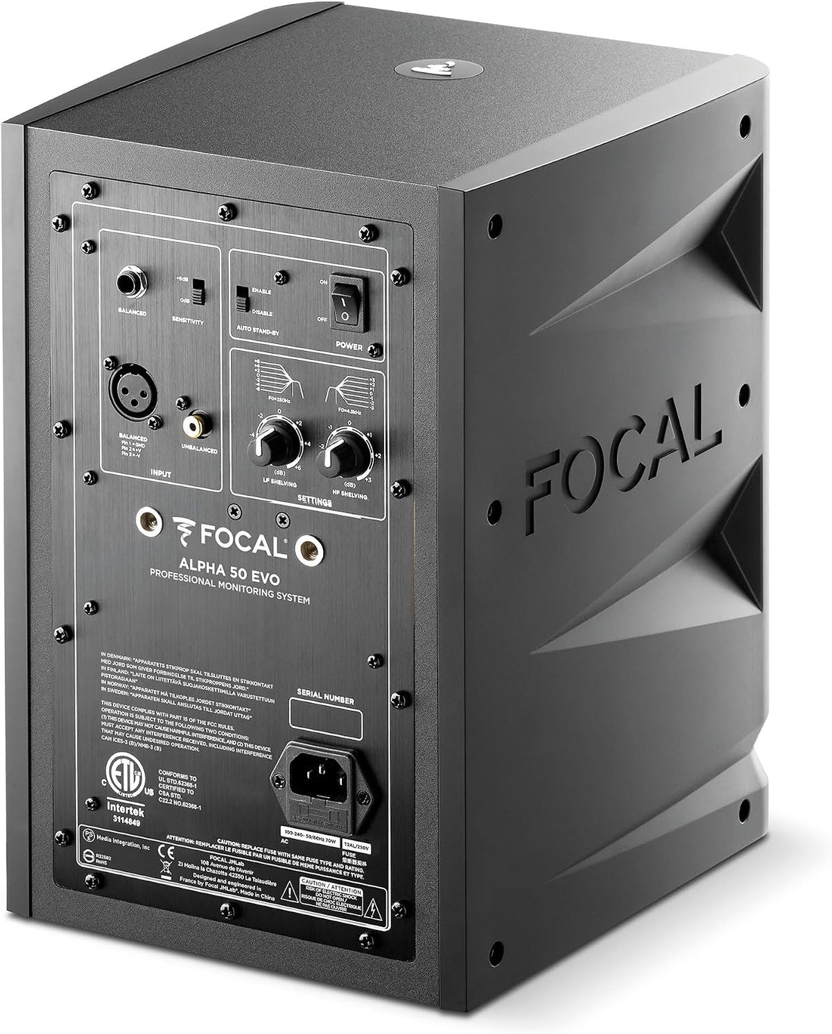 Focal Alpha 50 Evo – 5" Active 2-Way Studio Monitor, 60W RMS Bi-Amp, Sla...