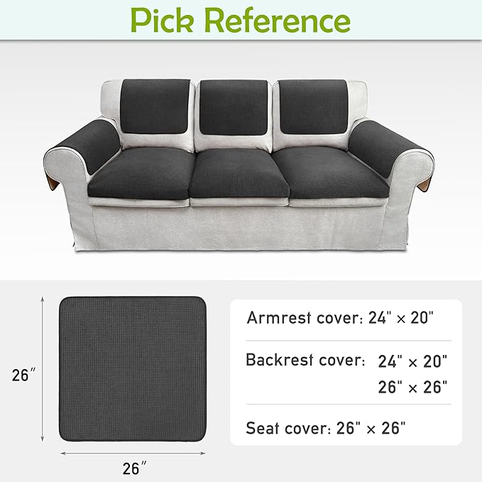 Couch Arm Covers, Waterproof Armrest Cover - Image 6