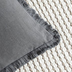 Foindtower Set of 2 Decorative Linen Fringe Throw Pillow Covers Cozy Boho - Image 3