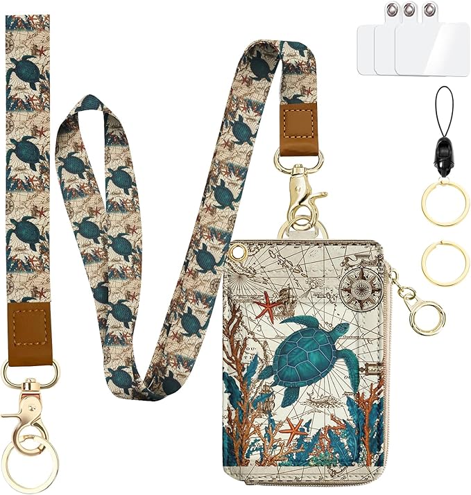 bolimoss Turtle Lanyard Wallet by BOLIMOSS