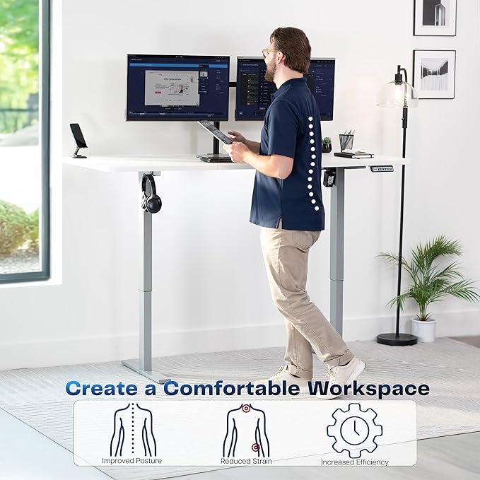 VIVO Electric 71 x 36 in Standing Desk, Memory Height Adjustment, 1B Series - Image 4