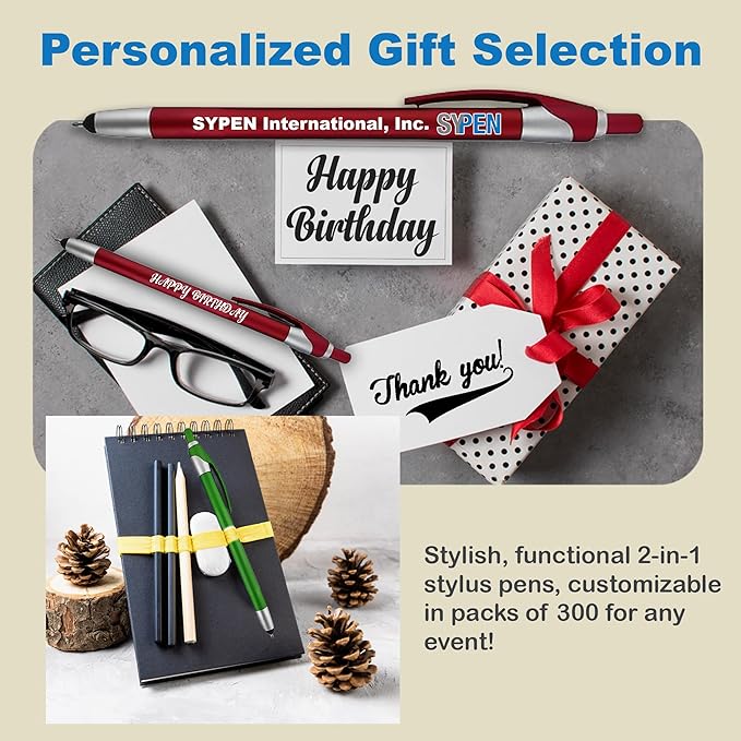 Personalized With your Custom Logo or Text Pens-Pack of 300- - Image 8