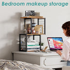 Vfelf Desktop Bookshelf, 3-Tier Desk Organizer Shelf - Image 7