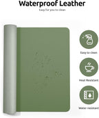 YSAGi Leather Desk Pad Protector, Office Desk Mat, Large Mouse Pad, Non-Slip PU - Image 4