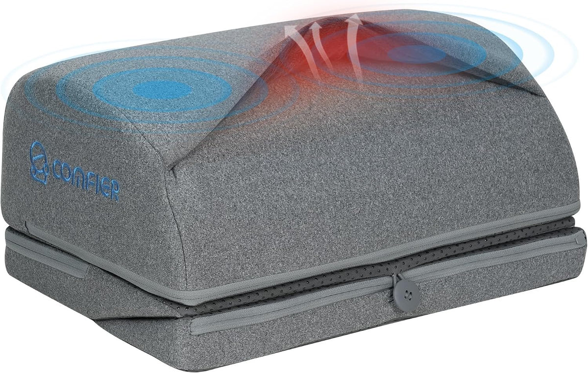 Comfier Under Desk Foot Rest at Work with Heat,Vibration,Ergonomic Heated Foo...
