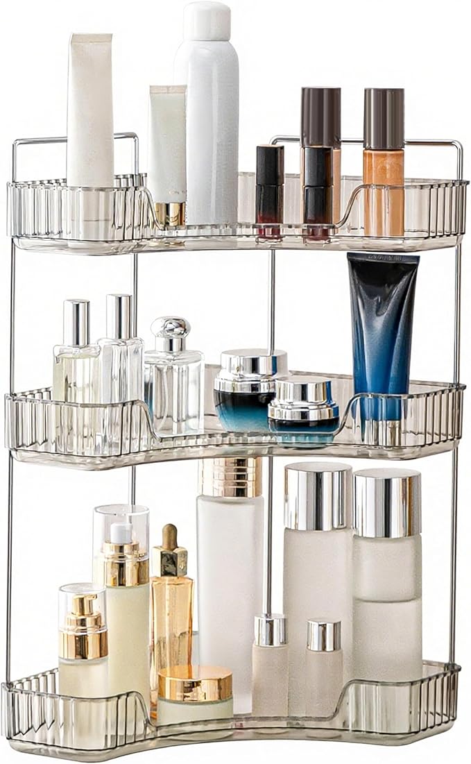 YCIA&DONE Corner Bathroom Counter Organizer, Makeup Organizer by YCIADONE