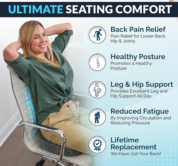 ComfiLife Premium Gel & Memory Foam Seat Cushion – Doctor Recommended Office - Image 4