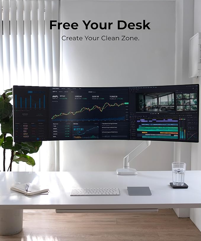 Modernsolid Heavy Duty Monitor Arm Desk Mount - Image 7