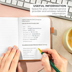 Clever Fox Password Book with alphabetical tabs. Internet Address Organizer - Image 5