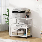 Fannova Printer Stand, 32.3" x 18.9" x 32.1" Extra Large Printer Table - Image 7
