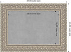 Amanti Art Silver Framed Magnetic Board 23x31 Medium Vision Board - Image 2