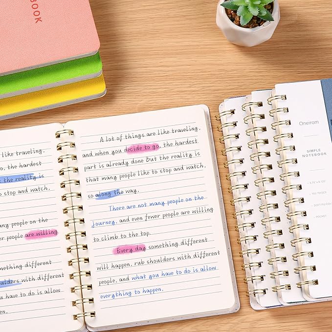 Spiral Notebook-5.75" x 8.125" College Ruled Journal - Image 7