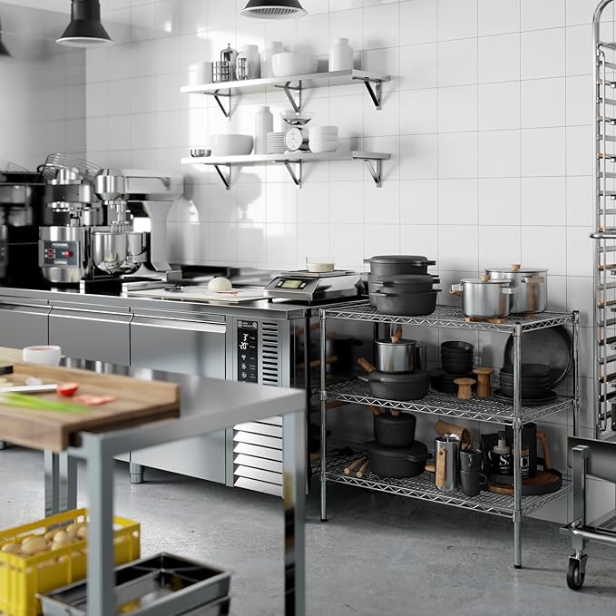 Regal Altair 21" Deep x 36" Wide x 34" Height Wire Shelving Kit | 3-Tier | NSF - Image 8