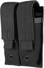 Tactical Single/Double Pistol Mag Pouch Outdoor Molle Open-Top Magazine Pouch by FRTKK