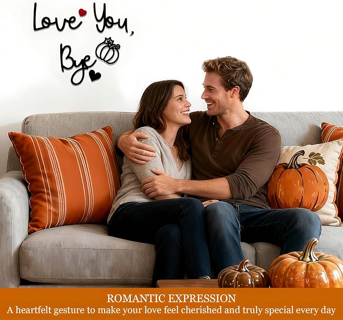 Love You Bye Wood Sign, Fall Decoration - Image 2