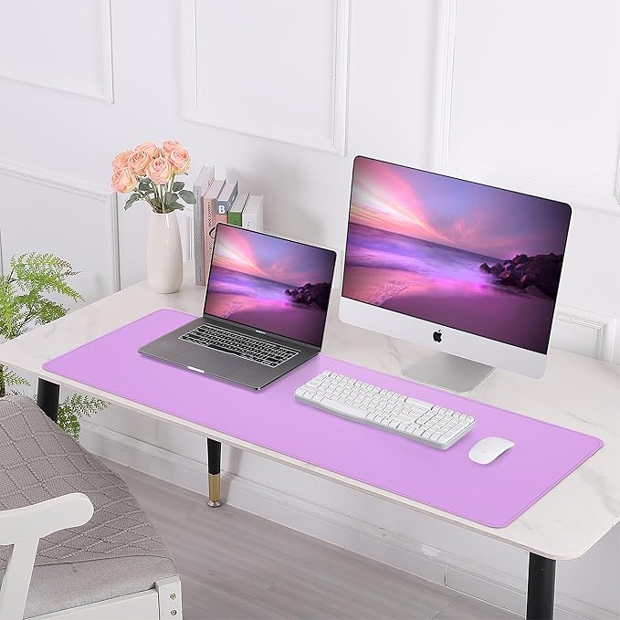 Leather Desk pad Protector, Large Desk mat - Image 6