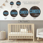 Custom Round Nusery Name Sign, Personalized 3D Baby Name Announcement Sign - Image 6