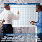 Lincia Large Magnetic 2026 Full Yearly Vacation Board Schedule Dry Erase Wall - Image 4