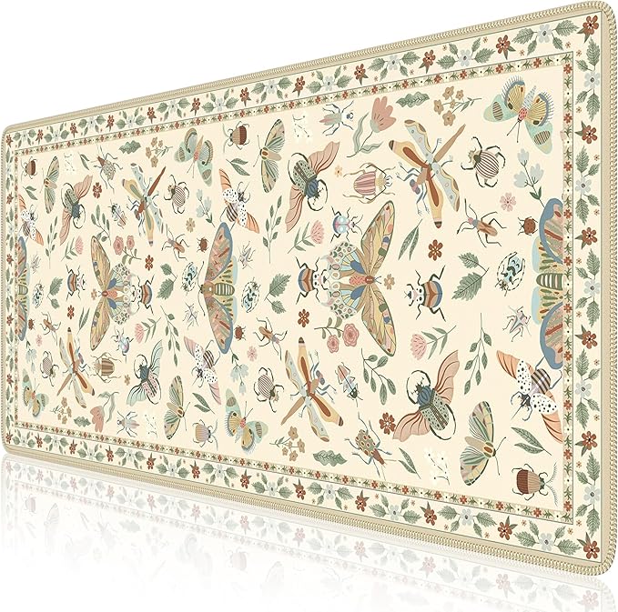 iCasso Beige Large Mouse Pad, Desk Matt - Image 6
