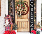 Tall Outdoor Welcome Sign - 6ft Black Rustic Modern Farmhouse Decor - Image 2