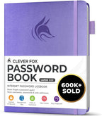 Clever Fox Password Book with alphabetical tabs. Internet Address Organizer by CleverFox