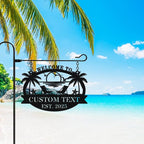 Personalized Metal Beach Sign | Custom Coastal Wall Decor - Image 4