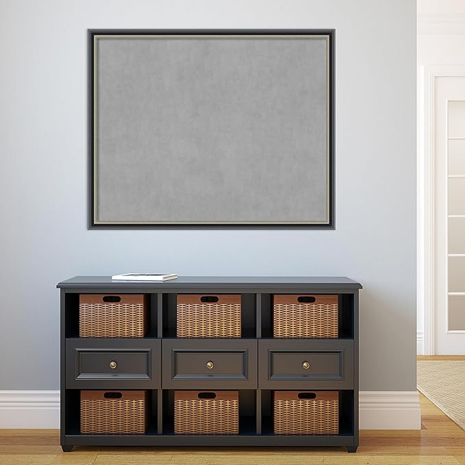 Amanti Art Black Framed Magnetic Board 35x43 X-Large Vision Board - Image 5