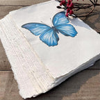 Wanderings Handmade A5 Cream Mixed Media Paper - Image 6
