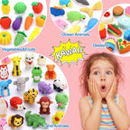 Animal Erasers for Kids 50 Pack Kid's Eraser Bulk Pull Apart Erasers 3D Puzzle - Image 7