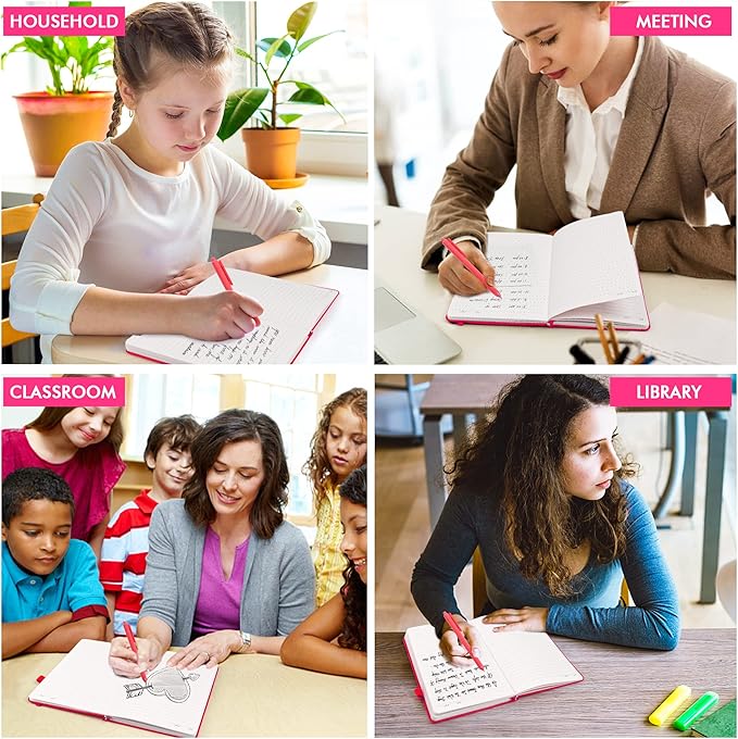 feela 5 Pack Notebooks Journals Bulk, Hardcover Notebook Classic Ruled Lined - Image 7