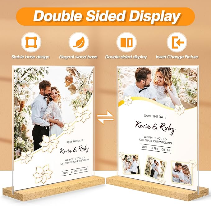 8.5 x 11 Acrylic Sign Holder - Image 4