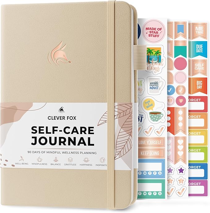 Clever Fox Self-Care Journal – Daily Reflection Notebook – Mental Health & by CleverFox