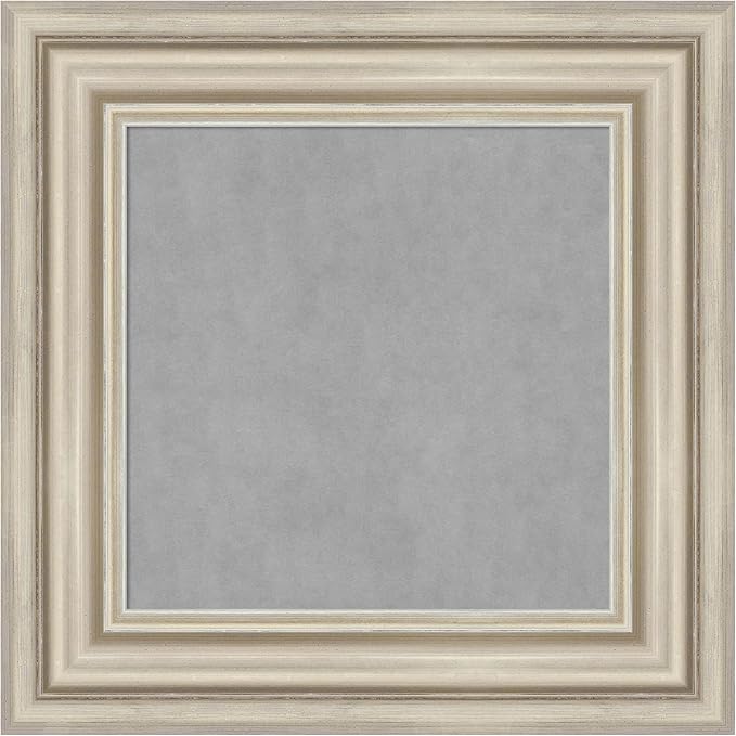 Amanti Art Silver Framed Magnetic Board 18x18 X-Small Vision Board by AmantiArt