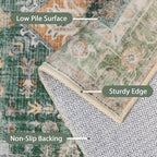GENIMO 2x10 Runner Rugs for Hallway, Machine Washable Non Slip Vintage Rugs - Image 5