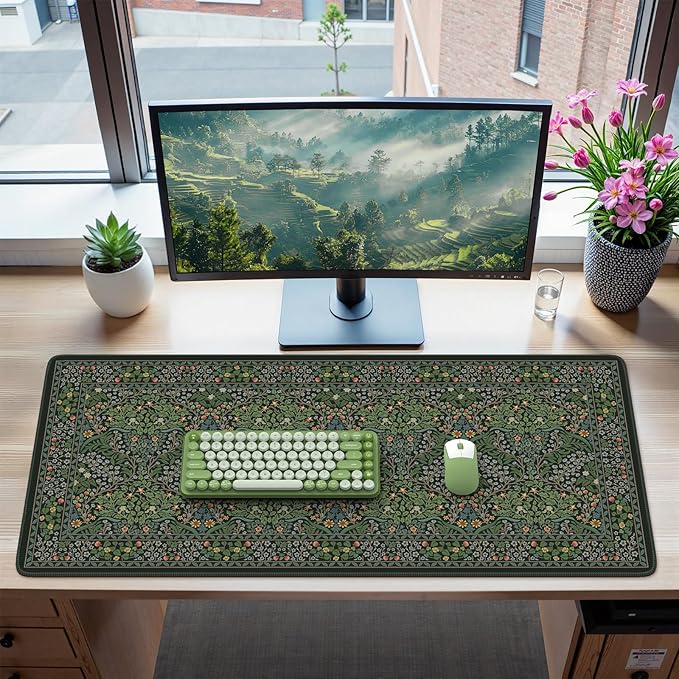 iCasso Big Mouse Pad, Desk Pad Mat, Full Desk Large Mousepad, Anti-Slip Smooth - Image 7