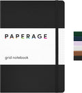 PAPERAGE Graph Paper Journal Notebook, 160 Pages, Medium 5.6 in x 8 in by PAPERAGE