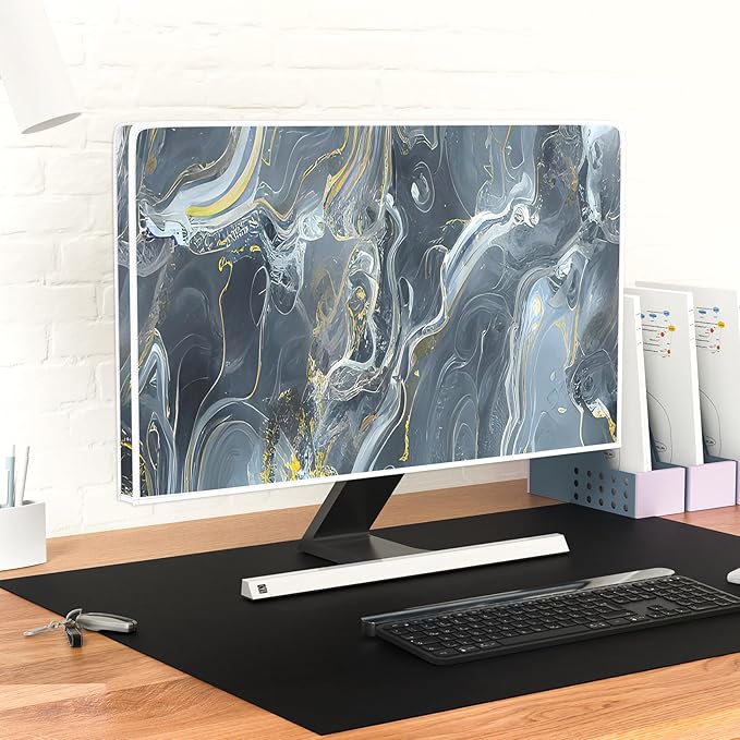 Baocicco Gray Gold Marble Waterproof 32 Inch Anti-Static Dustproof LCD/LED/HD - Image 6
