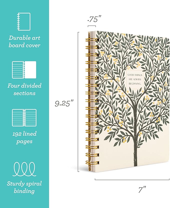 Compendium Spiral Notebook – Good Things Are Always Beginning – A Designer - Image 2