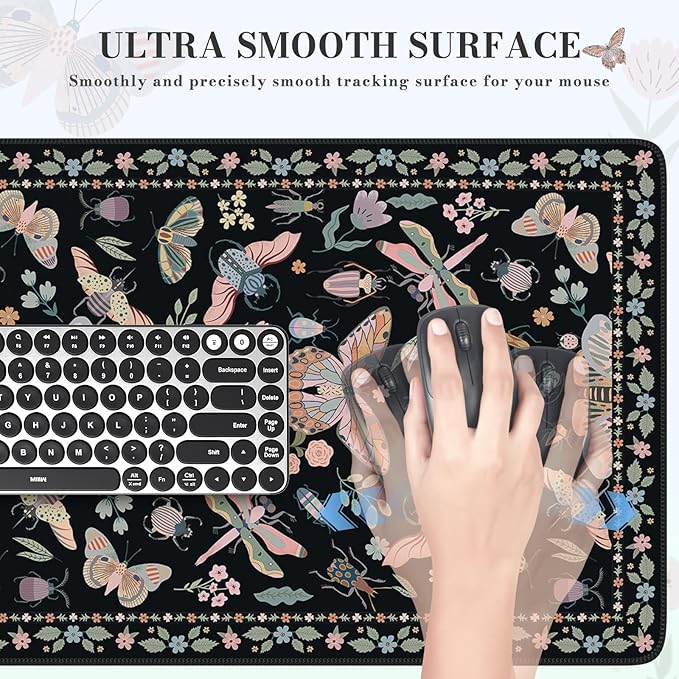 iCasso Black Large Mouse Pad, Desk Matt - Image 4