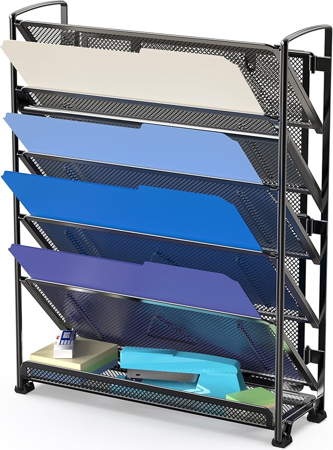 Simple Houseware 6-Tier Wall Mount Document Letter Tray Organizer by SimpleHouseware