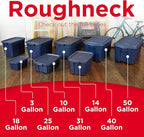 Rubbermaid Roughneck Tote 18 Gal, 6 Pack, Made in USA, Dark Indigo Metallic - Image 4
