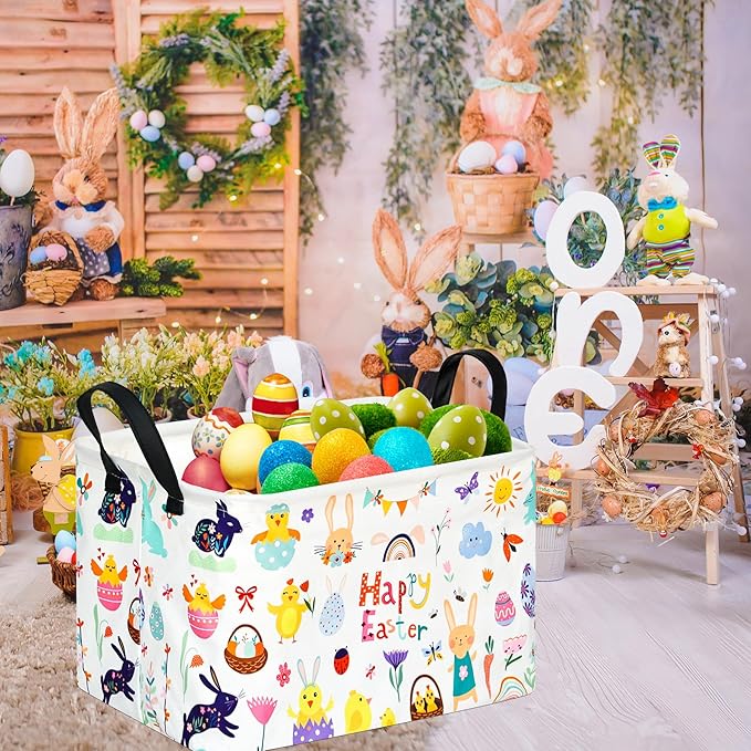 FUULOXE Storage Bin for Shelves Rectangle Closet Baskets Foldable Box - Image 3