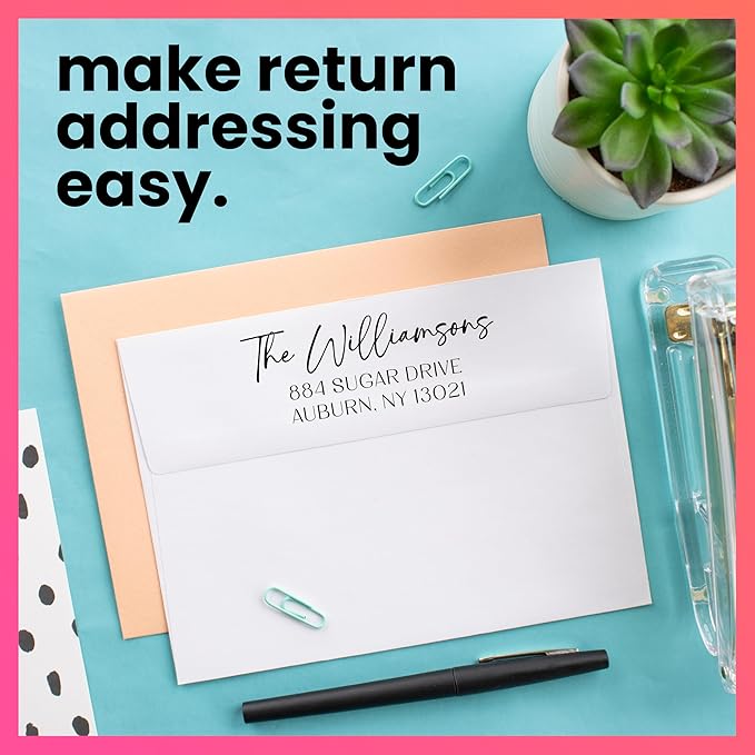 ExcelMark Personalized Return Address Stamp – Custom Self Inking Rubber Stamp - Image 6