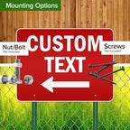 Custom Arrow, Custom Directional Sign, Left Arrow, 36x48 Inches, Reflective - Image 5