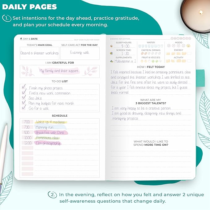 Clever Fox Self-Care Journal Pocket – Daily Reflection Notebook – Mental Health - Image 4