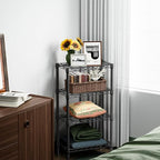 M MZG 1000 lbs 4 Tier Shelf Metal Storage Shelves Wire Rack Closet Organizers - Image 5