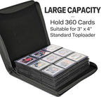 Sibonic 9 Pocket TopLoader Binder, Holds 360 3”x4” Toploader Hard Cases - Image 4