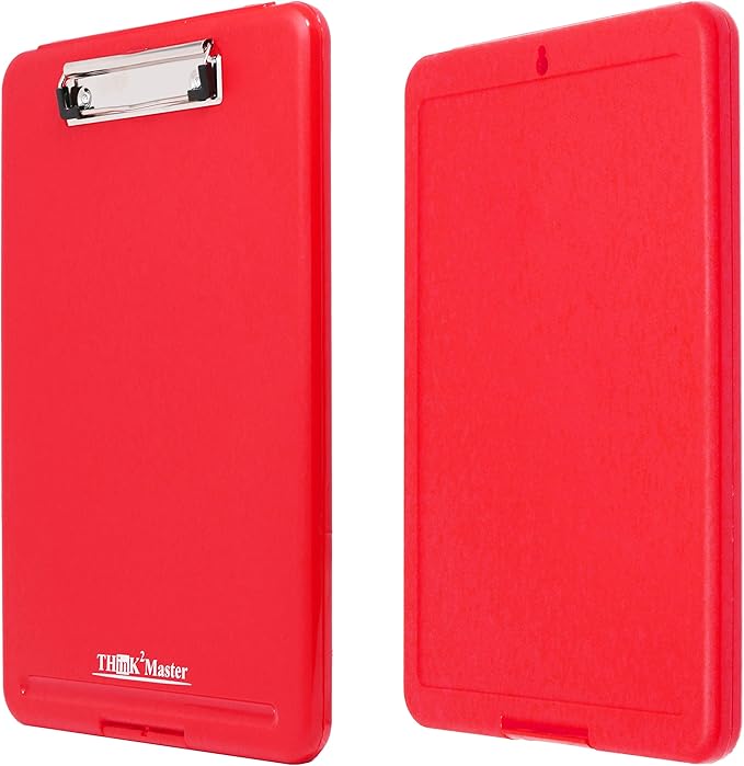 Think2Master Red Plastic Storage Clipboard. | 25% Heavier & Sturdier| Heavy - Image 5